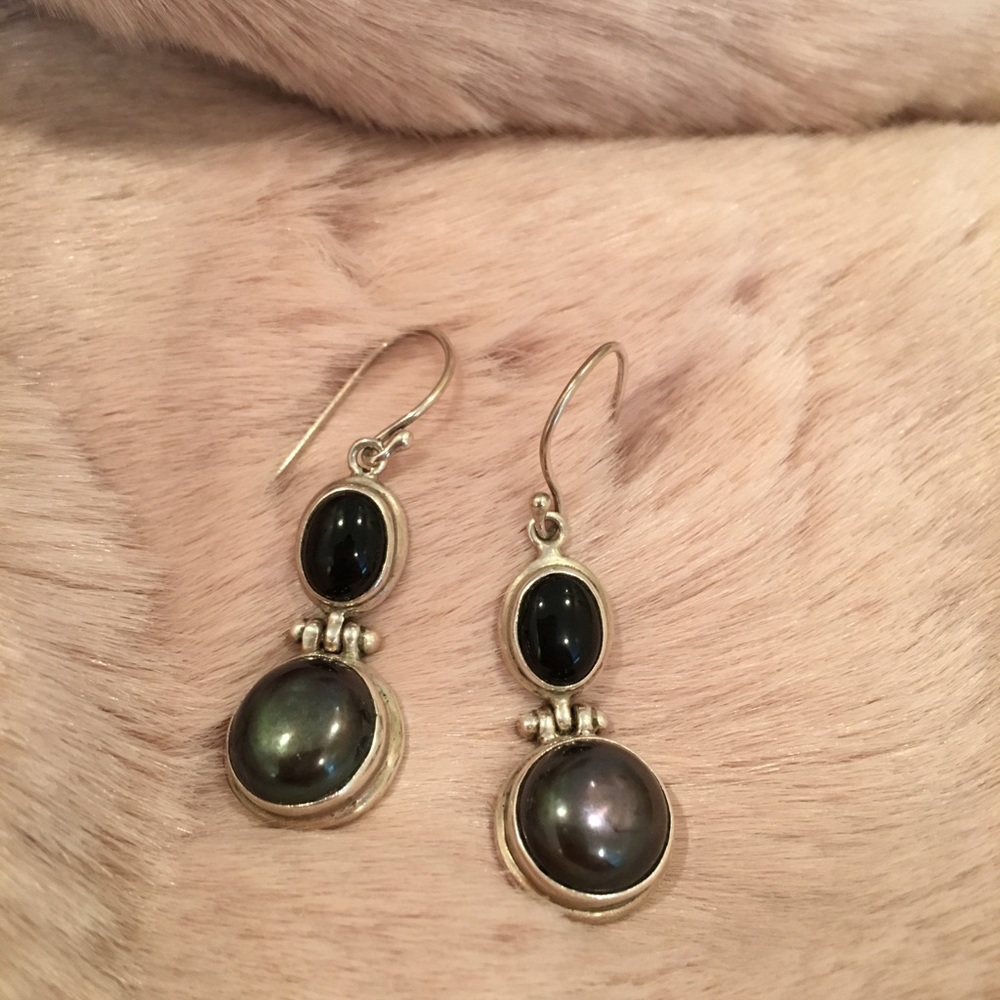 Sterling Silver and Stone Earrings